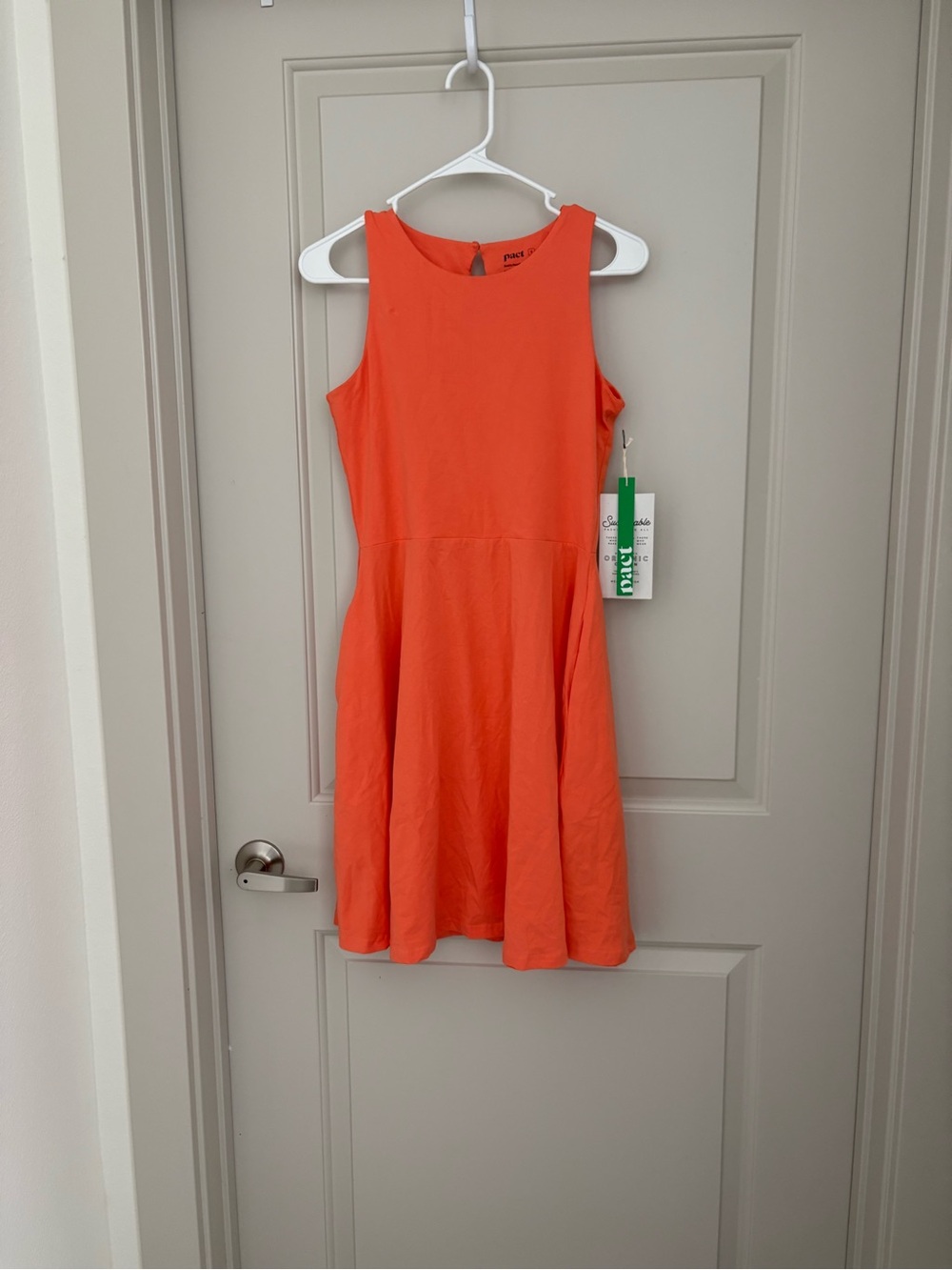 Pact Organic Cotton Fit and Flare dress NWT Size S